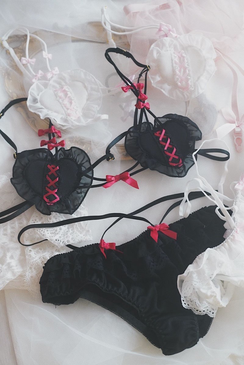 Corset Heart Lingerie Set - underwear