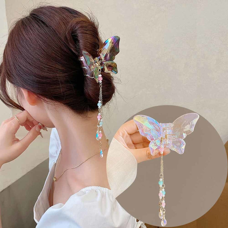 Kawaii Babe Crystal Butterfly Claw Hair Clip