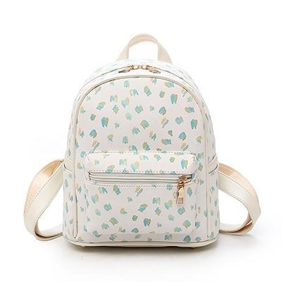 Cupcake Backpack - Green Dots - backpack