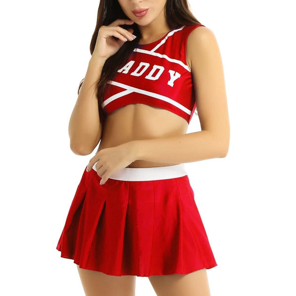 Daddy Cheerleader Outfit - Red / XL - costume