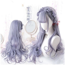 Dark Lavender Purple Hair Cosplay Wig Harajuku Kawaii Fashion