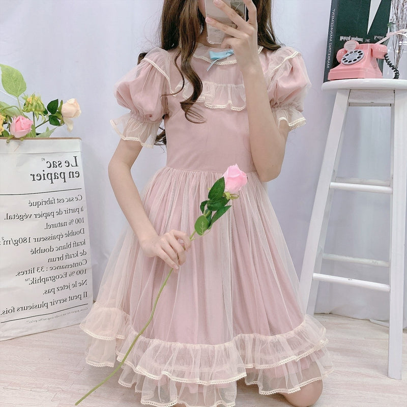 Girls ancient style Hanfu Pink Fairy Princess Dresses Ru skirt spring  Chinese style Tang suit Stage