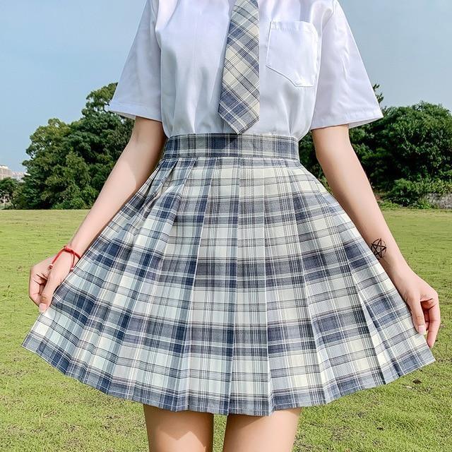 Electric Plaid Skirt 17 Color Options Pleated School Girl Harajuku ...