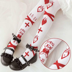 Emergency Berry Stockings - berries, berry, cats, doctor, harajuku