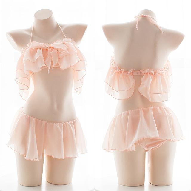 Ethereal Princess Lingerie Set - Pink - lingerie