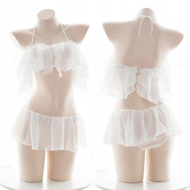 Ethereal Princess Lingerie Set - White - lingerie