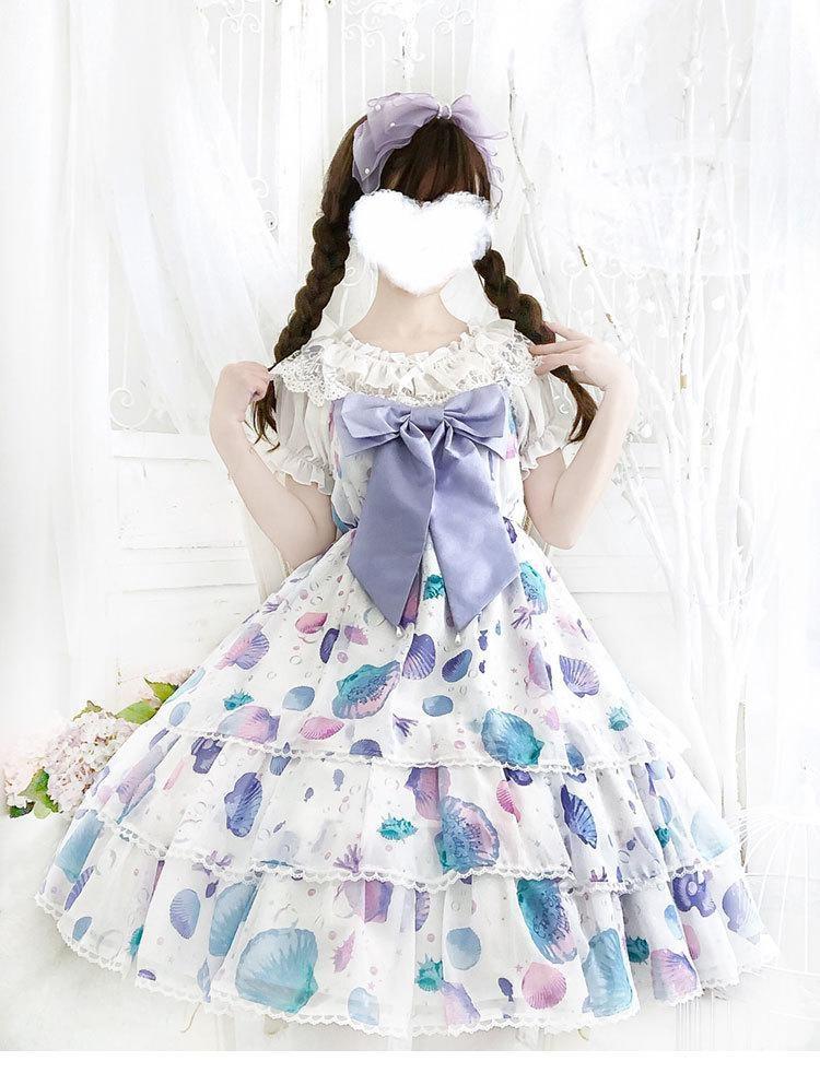 Fairy Mermaid Lolita Dress - dress, dresses, fairy kei, keis, jsk