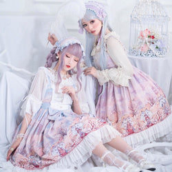 Kawaii Lolita Dress Lace Princess Skirt Lolita Cosplay Summer
