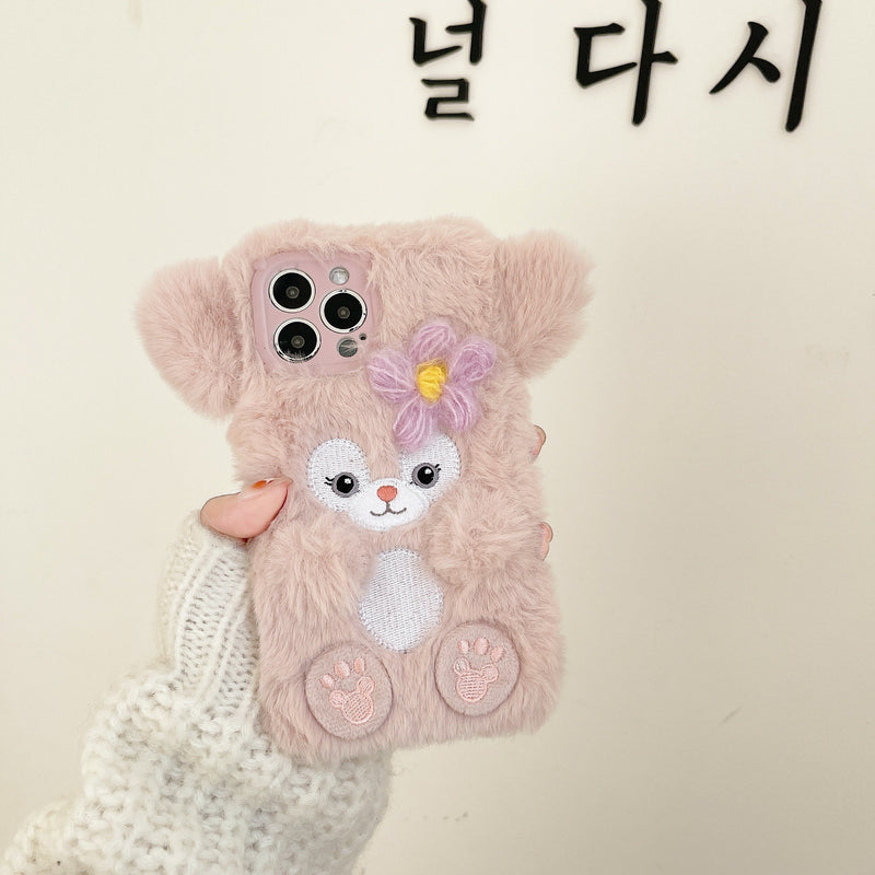 Fuzzy Baby Bear iPhone Case - ddlg, furry case, fuzzy iphone cases