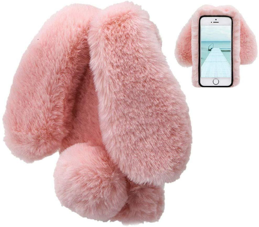Fluffy Hair Bunny Case Faux Rabbit Phone Covers For Sony Xperia XA2 - View #8