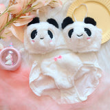 Fluffy Panda Bra Underwear, Panties Intimate Cats