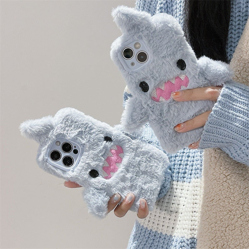 Fuzzy Shark iPhone Case - iphone 14, iphone case, phone case, phone cases, sharks Kawaii Babe