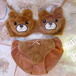 Womens Teddy Bear Fur Bikini Set Warm, Hairy, Plush Slides With Cute Fur  Slippers For Home, Fluffy Luxury Underwear, Sexy Rainbow Bra Style 220708  From Ejaculatingdildos, $61.44