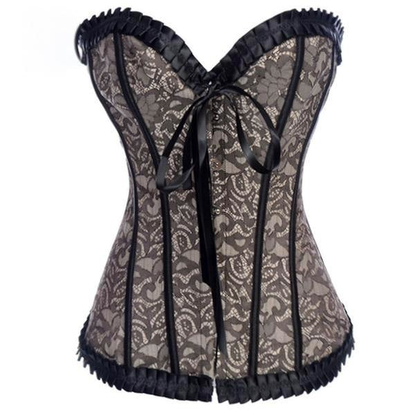 Genuine Elegant Corset Waist Trainer With Boning Lolita | Kawaii Babe