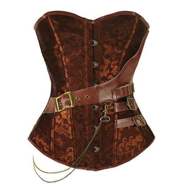 SteamPunk Cosplay Victorian Brown Corset Belt, Adult Costume NEW SEALED  UNWORN