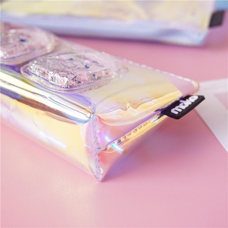 Glitter Jar Stationary Bag - pencil case
