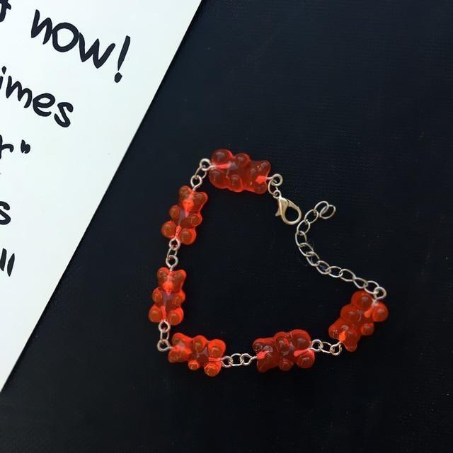 Gummy Bear Bracelet - Red Bracelet - jewelry