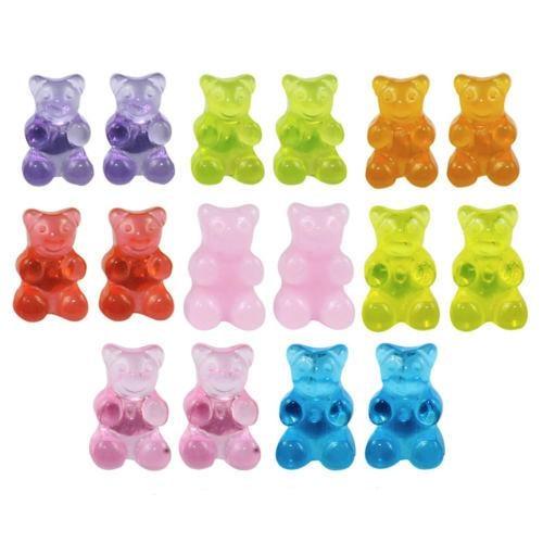 Gummy Bear Stud Earrings Resin Candy Jewelry Kawaii | Kawaii Babe