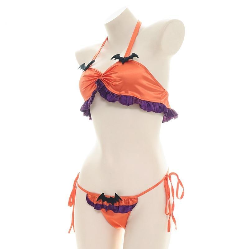Halloween Ruffled Devil Lingerie Set Kawaii Babe Halloween Ruffled Devil Lingerie Set Kawaii Babe