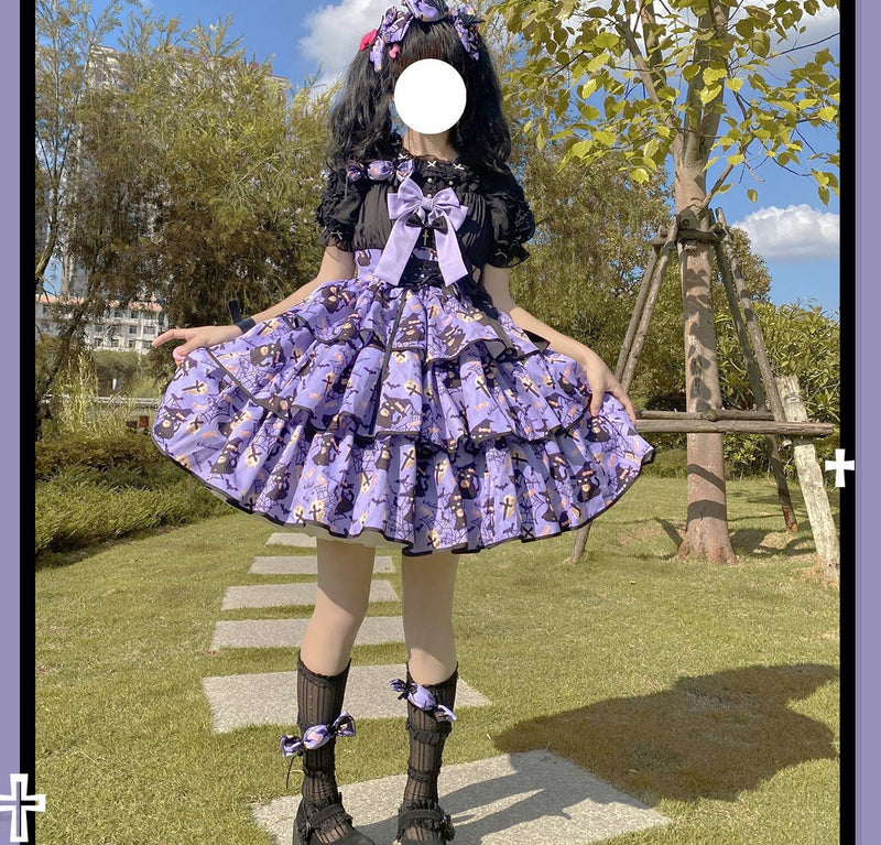 My Melody Pastel Goth Pink Lolita Cosplay Anime Kawaii Harajuku Baby doll  Dress