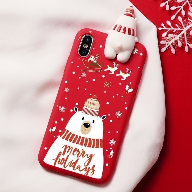 Holiday Critters iPhone Case - For iPhone 11 Pro / Snowman - phone case