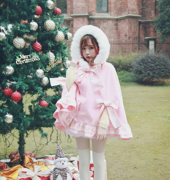 Holiday Lolita Poncho Coat - jacket