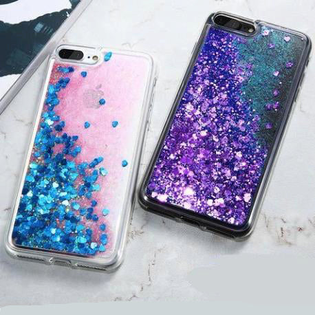 Liquid Glitter Phone Cases iPhone Models Quicksand | Kawaii Babe