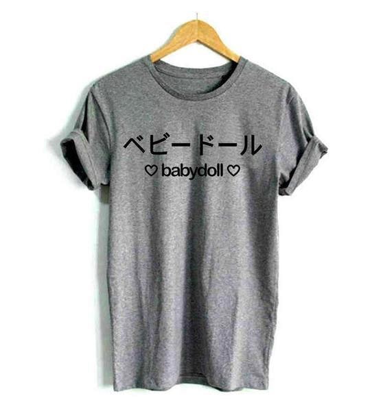 japanese babydoll t-shirt tee top shirt japan writing hearts abdl kink fetish harajuku style clothing cgl by ddlg playground