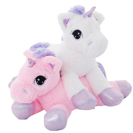 oversized jumbo unicorn plush toy soft stuffed animal magical enchanted unicorns horn fairy kei pastel abdl cgl 
