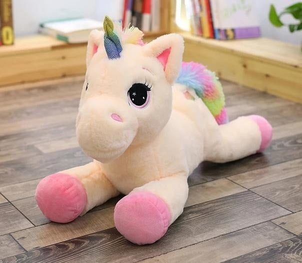 Jumbo Rainbow Unicorn Plush - 40cm / Pink - Plush