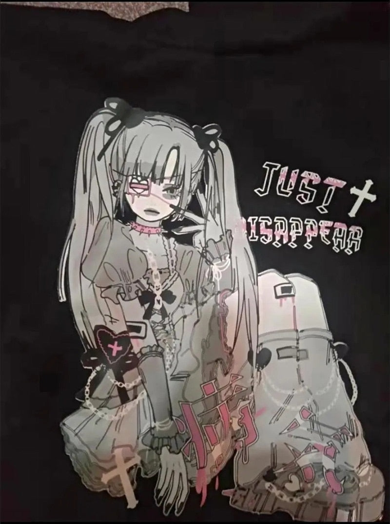 Just Disappear Anime Hoodie - anime, gothic, gothic fashion, hoodies, manga Kawaii Babe