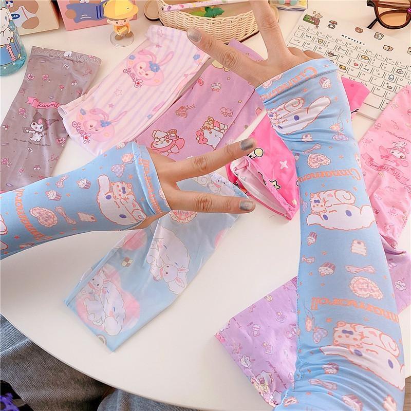 Kawaii Sanrio Arm Sleeves Warmers Cute Gloves My Melody Kawaii Babe