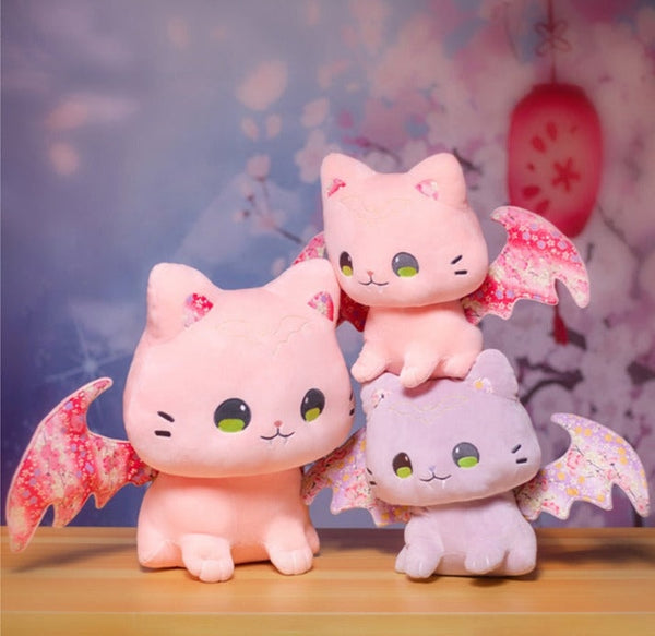 Kawaii Wing Bat Pastel Plush Stuffed Animal Fairy Kei