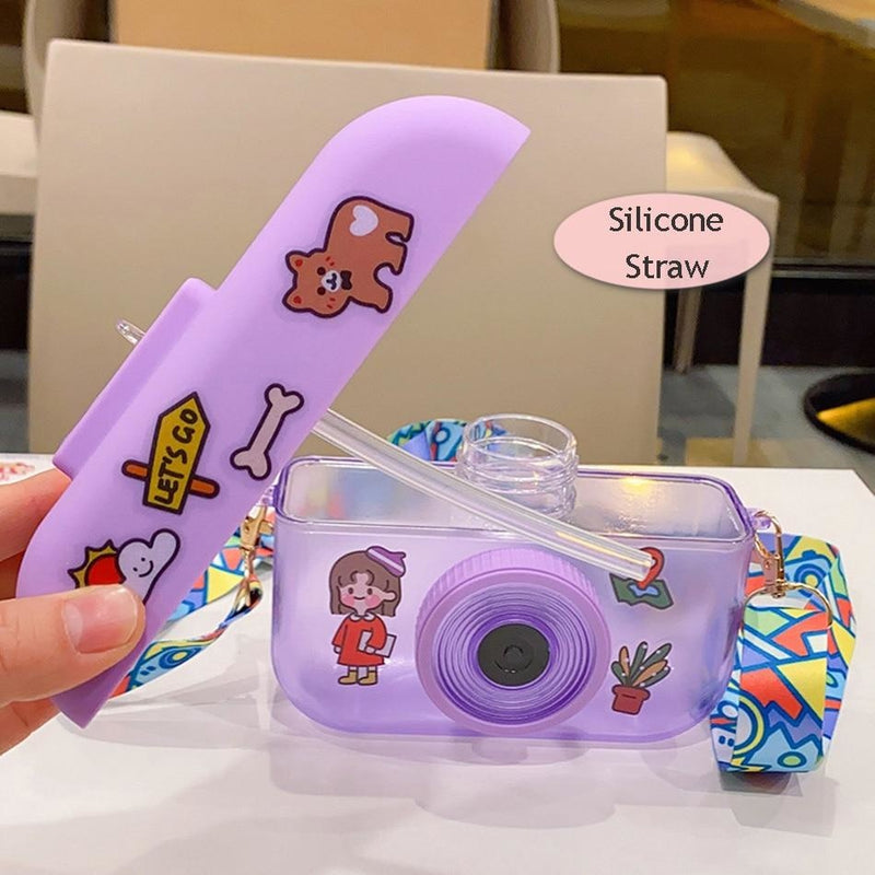 Kawaii Camera Shaped 3D Water Bottle Cup Cute | Kawaii Babe