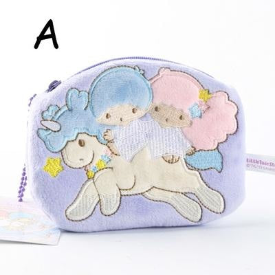 Handmade Furry Sweets pouch bag, coin purse, key purse, small make up  purse, fun child's purse - fully lined zip through bag with carabiner
