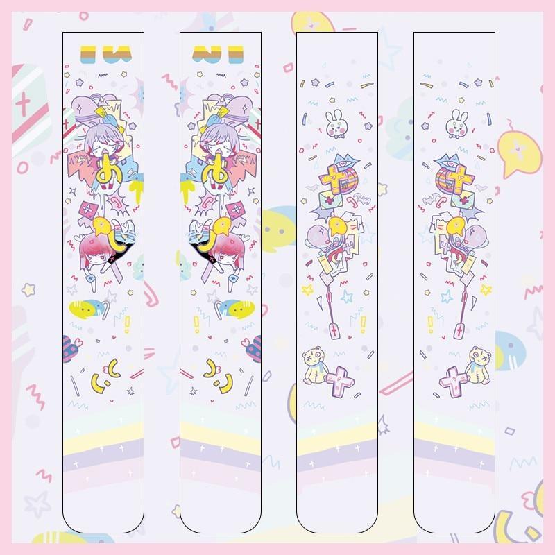 Sweet Lolita Fairy Kei Anime Girl Stockings Knee High Socks Thigh Highs Cute Kawaii Harajuku Fashion