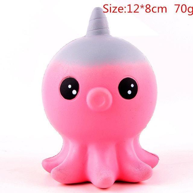 Kawaii Squishies (40+ Styles) - 12cm Pink Octopus - squishy