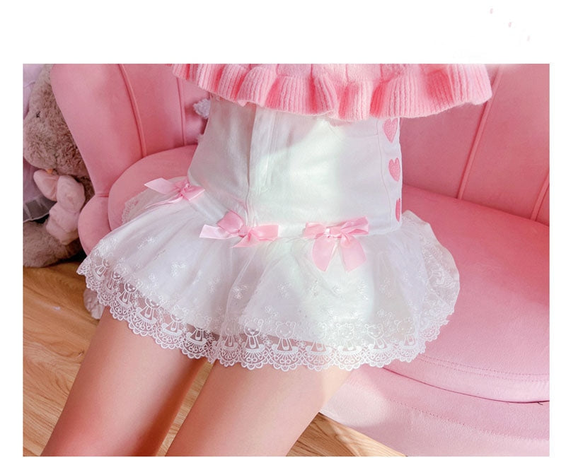 Cute Lolita girl cute lace bow bread panties – Sofyee