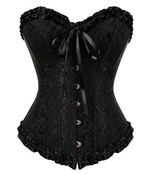Lady In Lace Genuine Corsets - Black / XXL - bustier