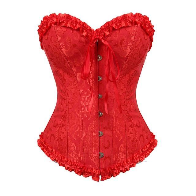 Lady In Lace Genuine Corsets - Red / 4XL - bustier
