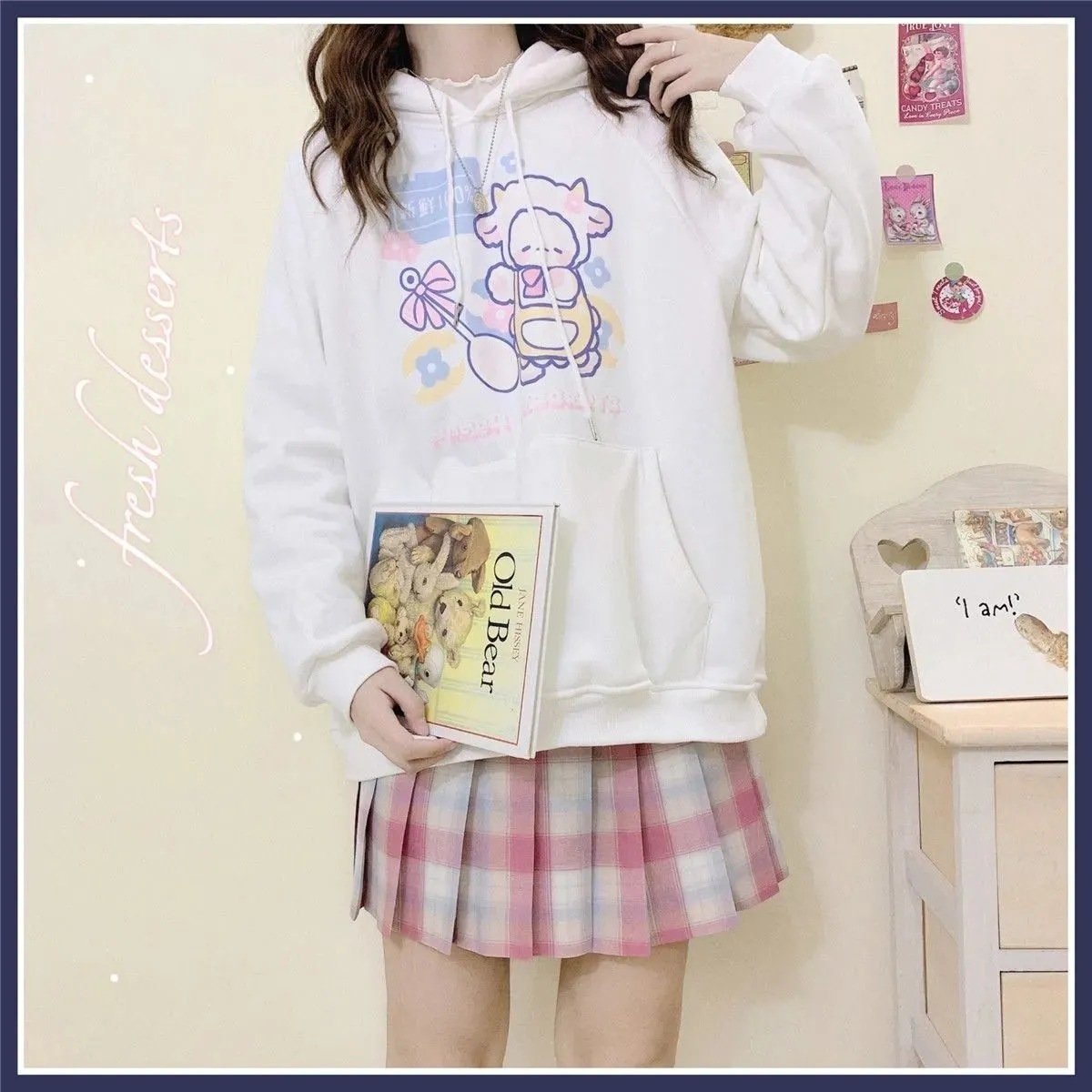 Fairy Kei Harajuku Anime good Unisex Hoodie | Yume Kawaii Cottagecore | Yami Kawaii Menhera Kei Japanese Style Sweater