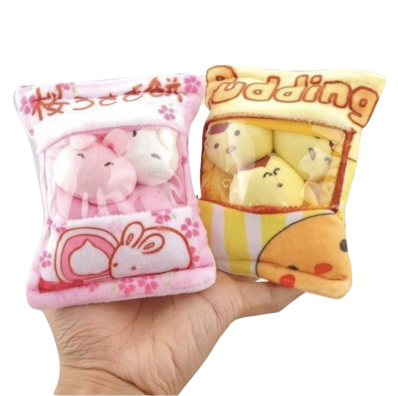 Littlest Bag Of Pink Bunny Plushies Kawaii Cute