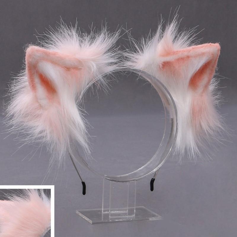 Luxurious Neko Ear Headband Fox Cat Wolf Ears Lolita Cosplay Kawaii ...