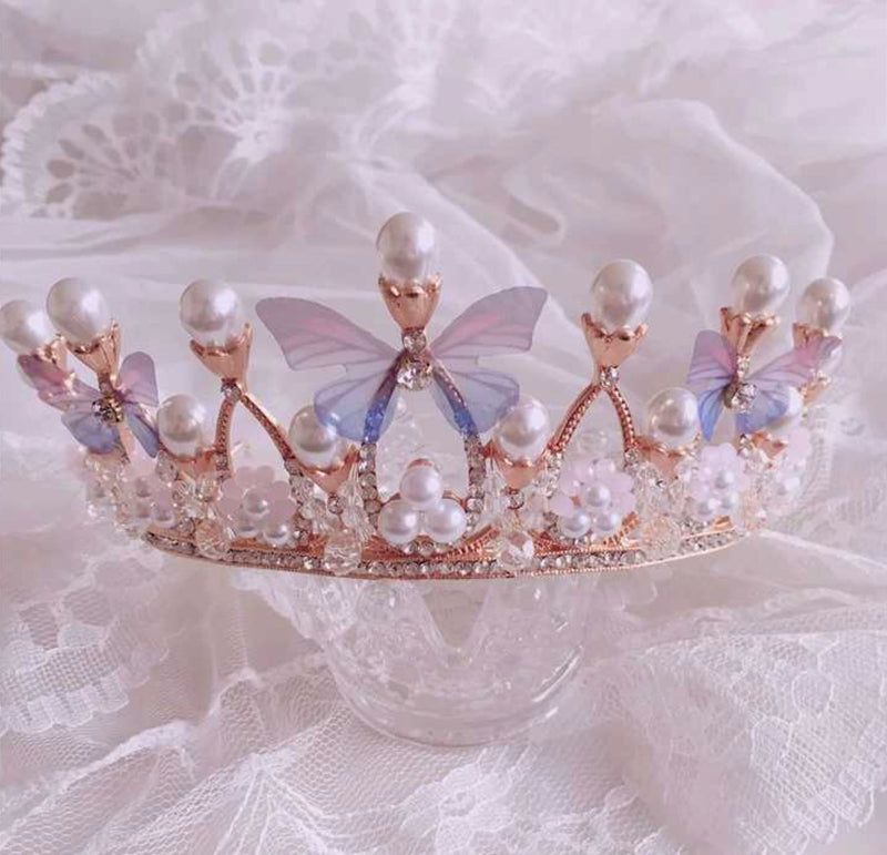 Luxury Princess Crowns Kawaii Cute Tiaras Butterfly Kawaii Babe Y