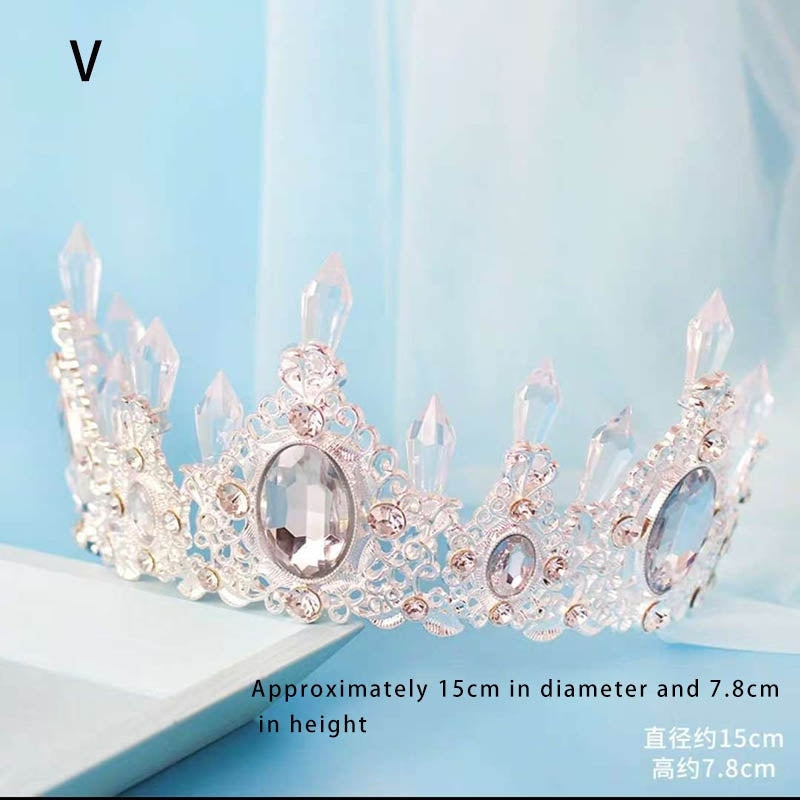 Luxury Princess Crowns - V - crown, crowns, headbands, princess tiara