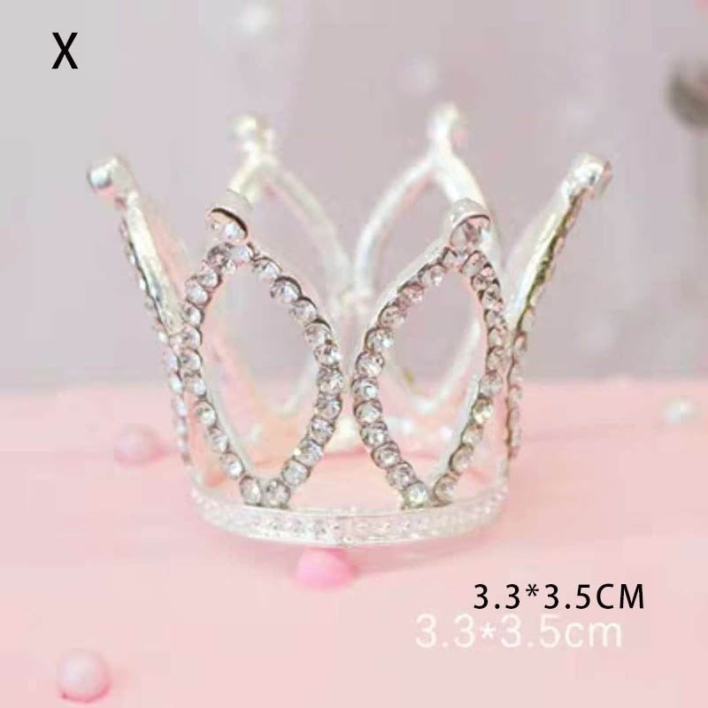 Children Mini Crowns Fairy Hair Comb Crystal Rhinestone Tiaras Headdress  Headwear Girls Princess Birthday Party Jewelry Gifts