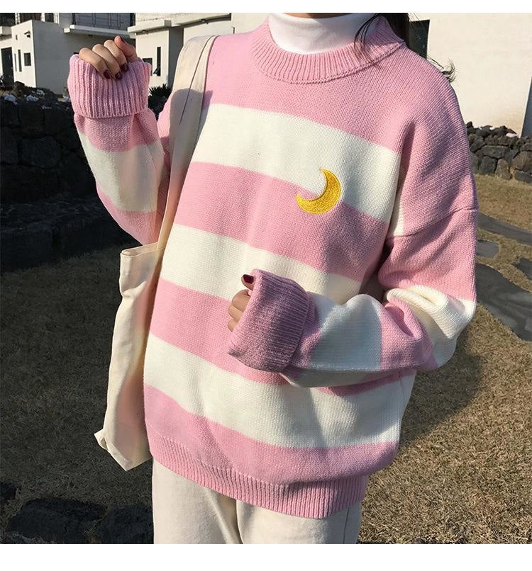 Magic Moon Knit Sweater - sweater