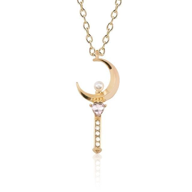 Sailor Scout Necklace - Moon Wand - Necklace