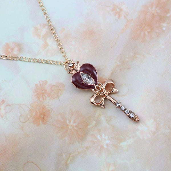 Magic Wand Pendant Necklace Silver Magical Girl Style | Kawaii Babe