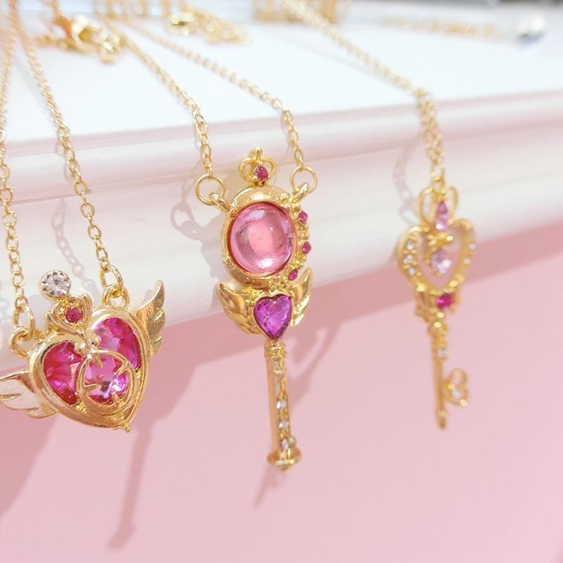 Magical Girl Wand Necklaces - accessories, accessory, anime, card captor, jewelery